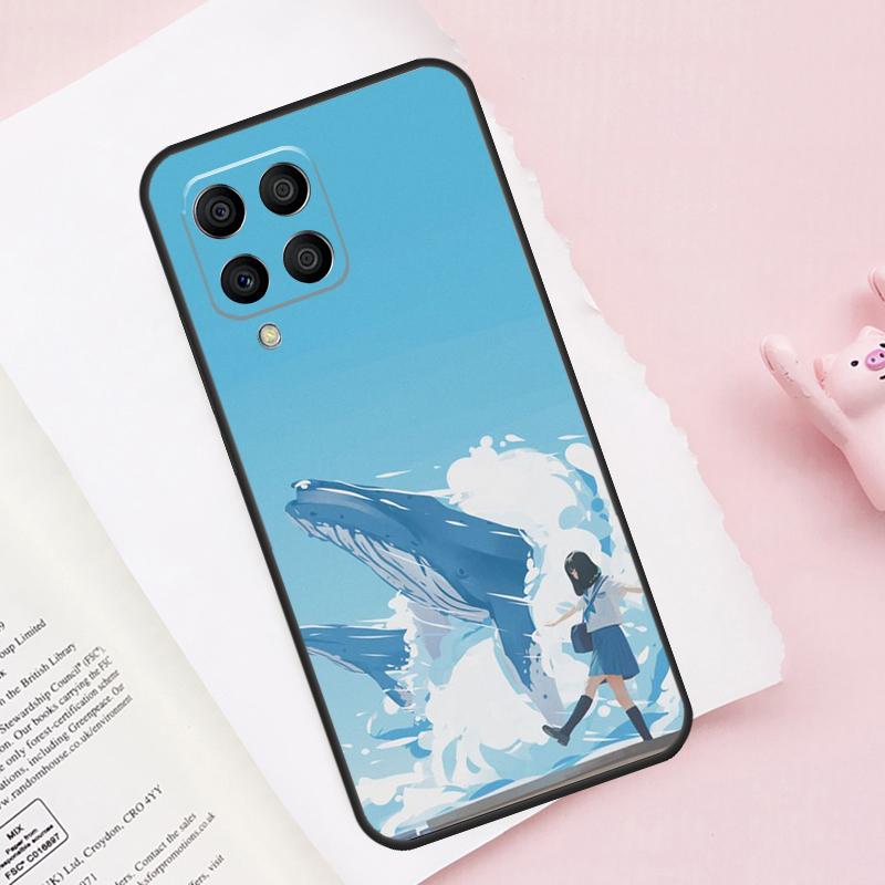 Whale Fish Wave Sea For Samsung Galaxy M31 M32 M12 M52 M13 M33 M53 M11 M51 M15 M55 M14 M34 M54 M30s M20 Case