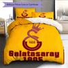Galatasaray Pulse Bedding Quilt Set Quilt Cover Pillowcase Home Decoration Birthday Gift (1 * duvet cover + 2 * pillowcase, without core)