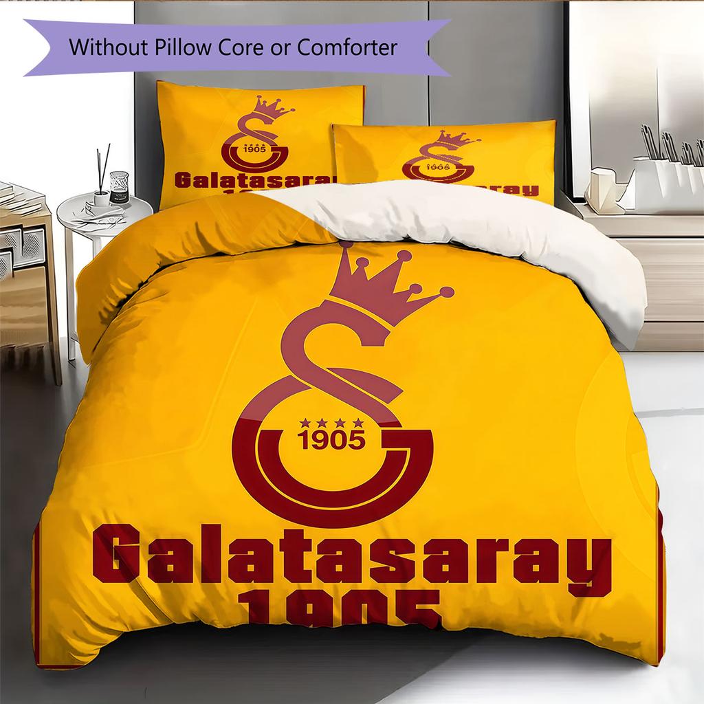 Galatasaray Pulse Bedding Quilt Set Quilt Cover Pillowcase Home Decoration Birthday Gift (1 * duvet cover + 2 * pillowcase, without core)