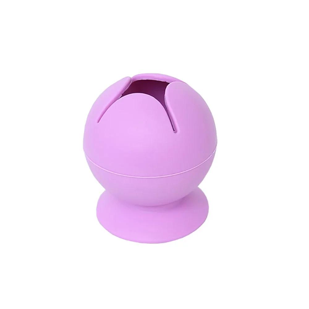 Desktop Garbage Collection Box Vinyl Weeding Scrap Collector with Suction Cup Silicone Storage Ball Waste Box DIY Craft Tool