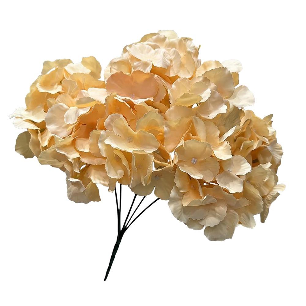 5 Heads Artificial Hydrangea Flower Silk Beauty Fake Hydrangea Flowers DIY Wedding Floral for Wedding and Festival Decoration