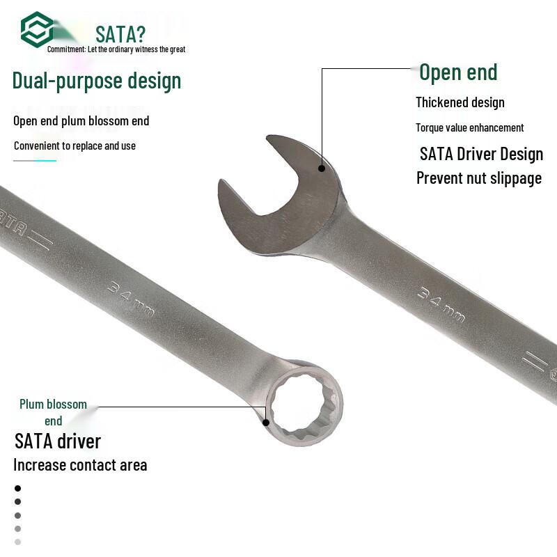 SATA Matte Combination Wrench
