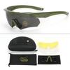 Taktische Brille CS Airsoft Winddicht Armee Schießen Polarisierte Brille HD 3 Linsen Motorrad Radfahren Outdoor Sichere Brille