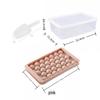 Spherical Ice Cube Tray with Lid for Ice Hockey - Makes 33 Cubes