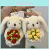 Plush Bunny Keychain Pendant With Long Ears For Kids And Adults Backpack Accessories