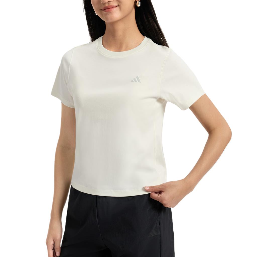 Adidas T Shirts Women's Jade White Crew Neck KS5323