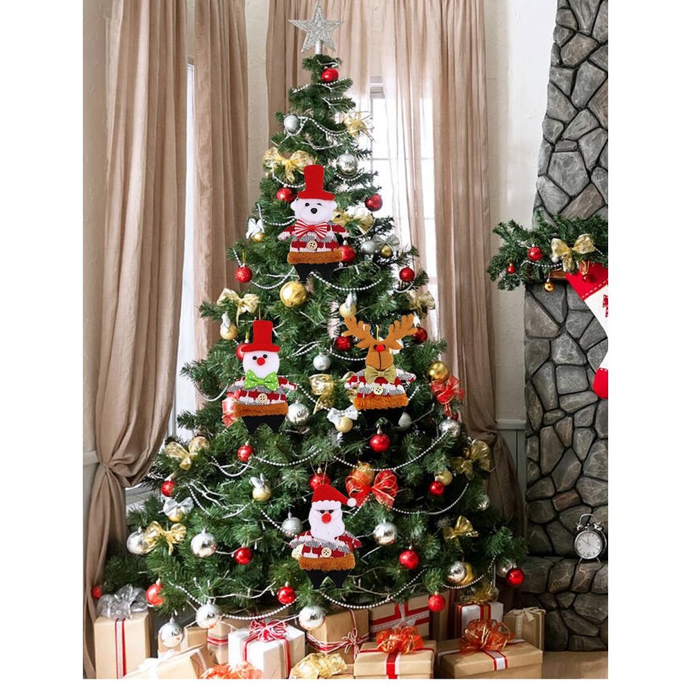 Christmas Ornaments Fabric Decor Hanging Decorations Compact Ornament Size