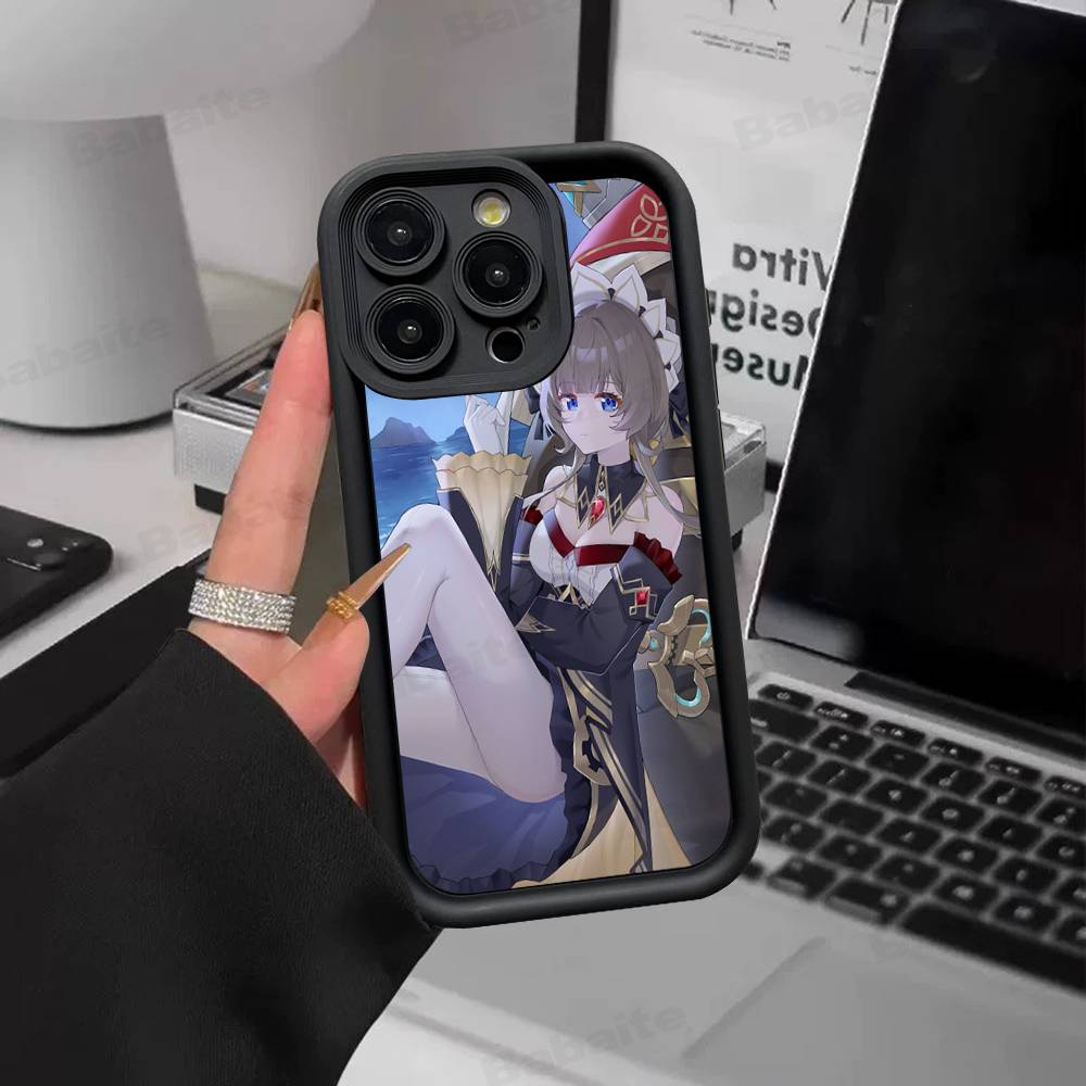 Game Genshin Impact Sandrone For iPhone 17 16 15 14 13 12 11 Pro Max Plus Phone Case Covers