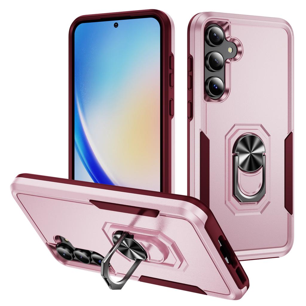 Für Samsung Galaxy A55 5G/A35 5G Hülle Militärischer Grad Ring Ständer PC+TPU Handyhülle