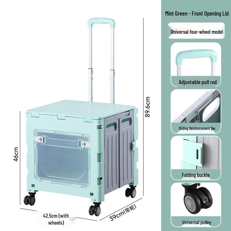 Portable Foldable Camping Trailer & Shopping Cart