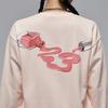 Jordan Brkln Printed Pattern Crewneck Long Sleeve Sweatshirt Women sweatshirt Pink HV9371838