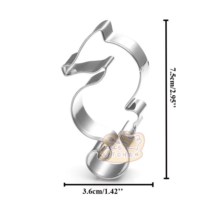 1pcs Cookware Patisserie Ocean Fish Dolphin Crab Cookie Cutter Metal Biscuit Mould Fondant Cake Decor Tools Pastry Dinning Bar