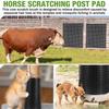 Horse Scratching Post Pad Soft Cattle Scratcher Mat for Walls Barn Fences