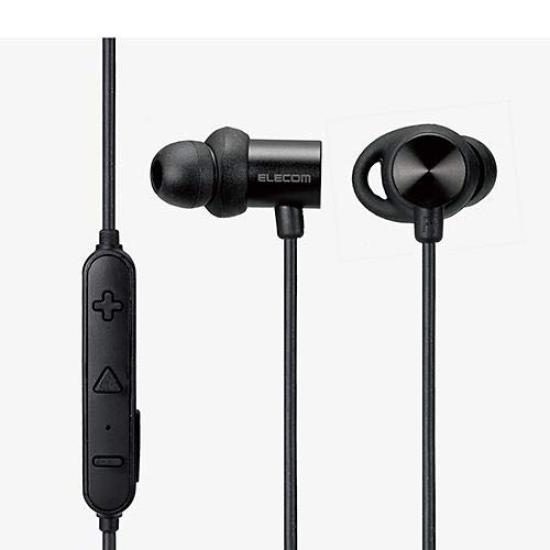 

ELECOM Wireless Earphones Black In-Ear LBT-HPC21MPBK