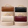 Trendy Golden Hardware PU Leather Shoulder Bag Fashion Women's Chain Crossbody Clutch Purse for Evening Party
