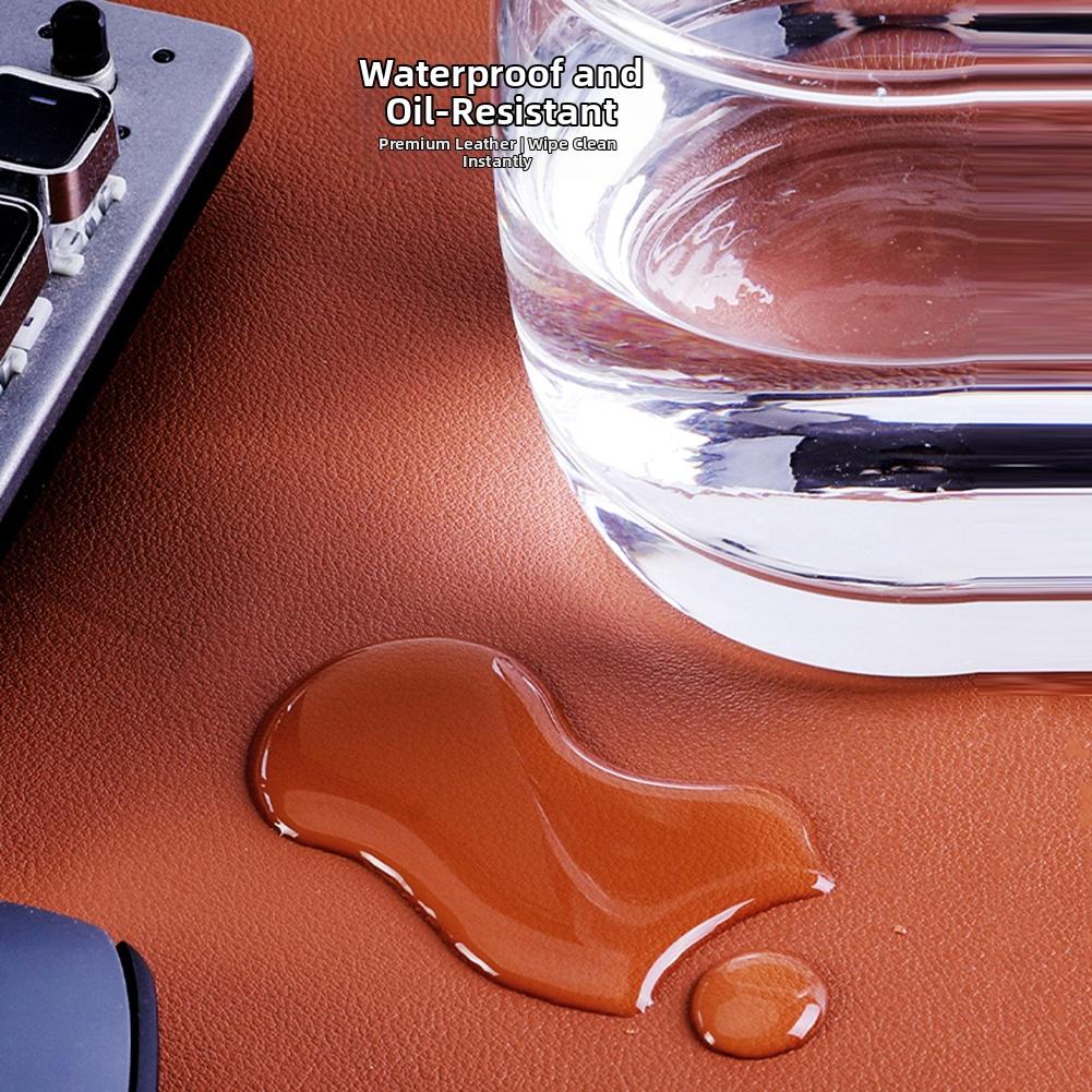Dual-Sided PU Leather Desk Pad Arge Extended Gaming Mouse Pad Premium Waterproof Material Precise Mouse Control Smooth-Surface