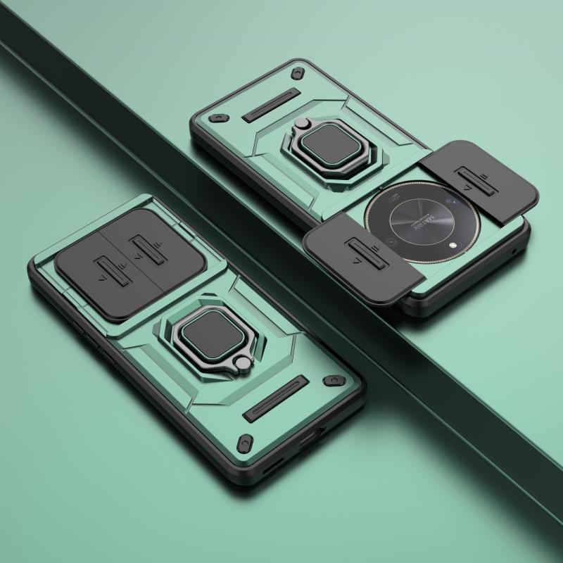 

Для Honor X9b Чехол Сдвижная крышка окна Honor X9b Fundas Coque Battle Обновленный противоударный чехол-накладка Honor X9b For Honor X9b зелёный