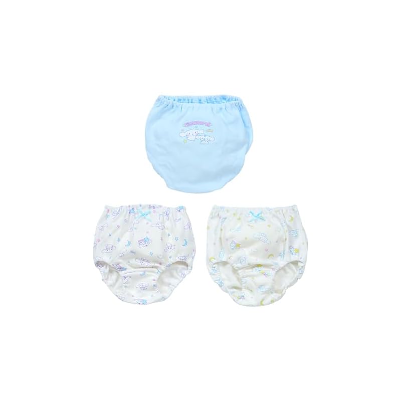SANRIO Kids Shorts 3-Pack, Cinnamoroll, 120cm, 100% Cotton, with Name Tag, Item Number 154482