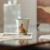 Cartoon Cute Cat Ceramic Kung Fu Teacup Japanese Tea Cup 45ML Porcelain Espresso Cup Coffee Mug