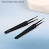 3/6/9PC Precision ESD Anti-static Tweezers Durable Stainless Steel Tool For Electronic Repair And Process Modeling, Bending&St