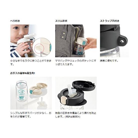 Richell Aclear Slim Mug 160 White 1 Piece 160ml 7 Months