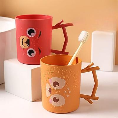 Large-capacity Plastic Toothbrush Cup Thickened Mouthwash Cup Cartoon Washing and Brushing Cup