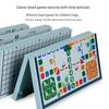 Five-in-a-Row Folding Educational Board Game for Kids: Tabletop Chess, Checkers, Flying Chess, and Go.