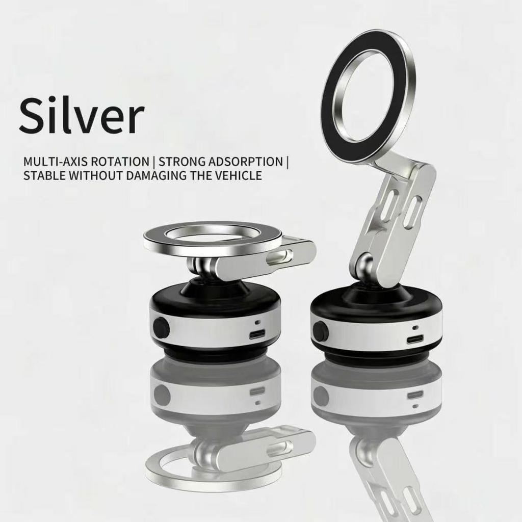 Magnetic Car Phone Holder with Vacuum Suction Cup Mount