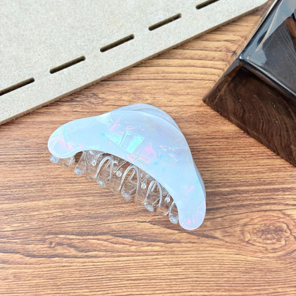 Medium Imitation Acetate Claw Clip for Back-of-Head Bun - Simple Shark Hair Accessory