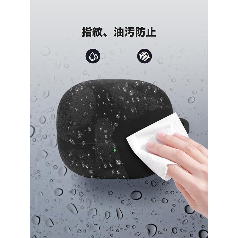 Xiaomi Buds 5 Pro for case Cover [YANMONGI] Wireless earphones protective cover silicone protective case -With chain charging case cover visible led