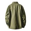 TW Spring and Autumn American Vintage Cargo Shirts Jacket Men's Loose Fat Man Plus Size Top Thin Outerwear Pure Cotton
