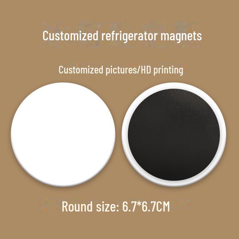 Customized Ceramic City-Themed Fridge Magnets - Creative Tourism Souvenir with Soft Magnetic Backing and Personalized Pattern or Logo