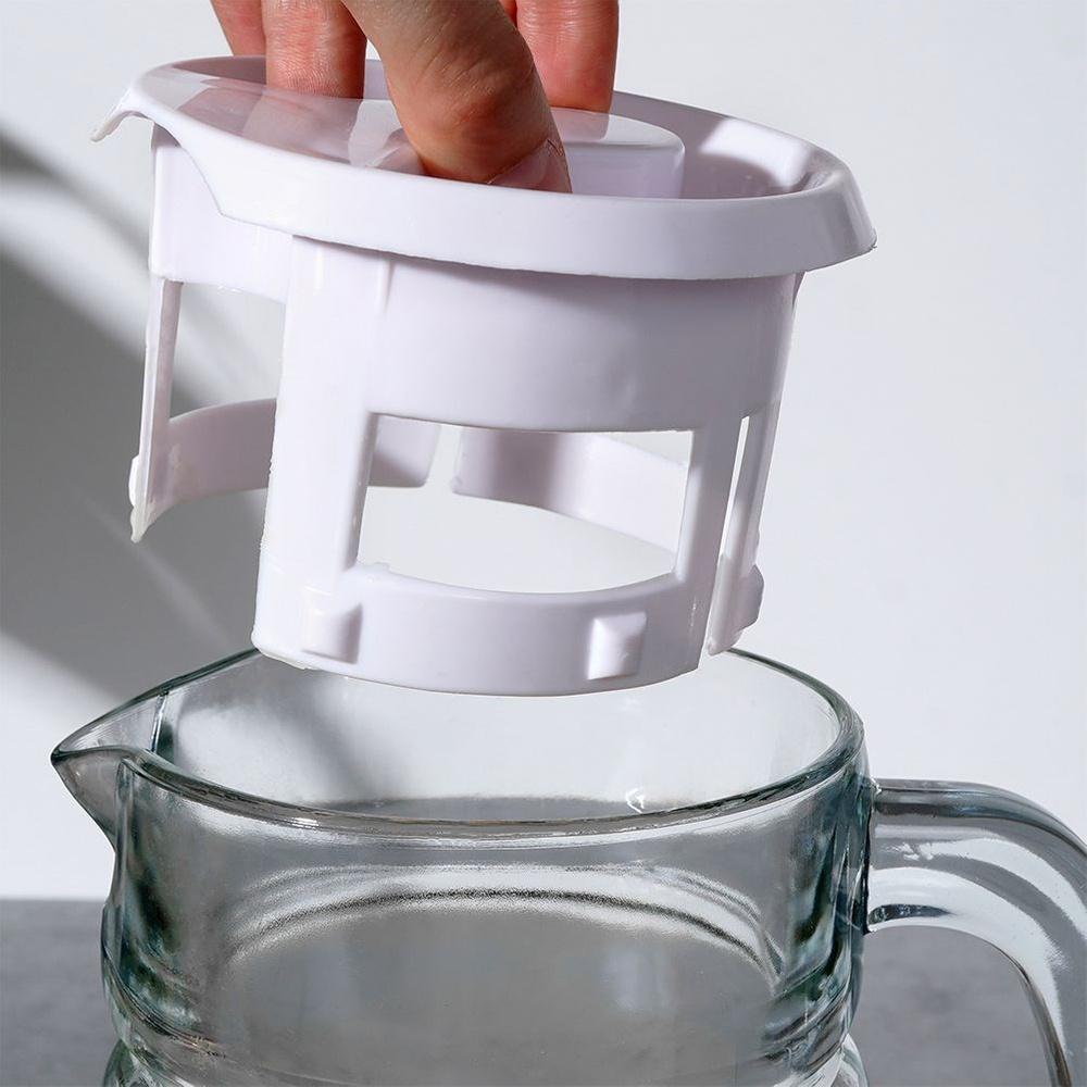 Jug for Drinks, Water, Juice, Lemonade, Glass with Lid, Large, 2L