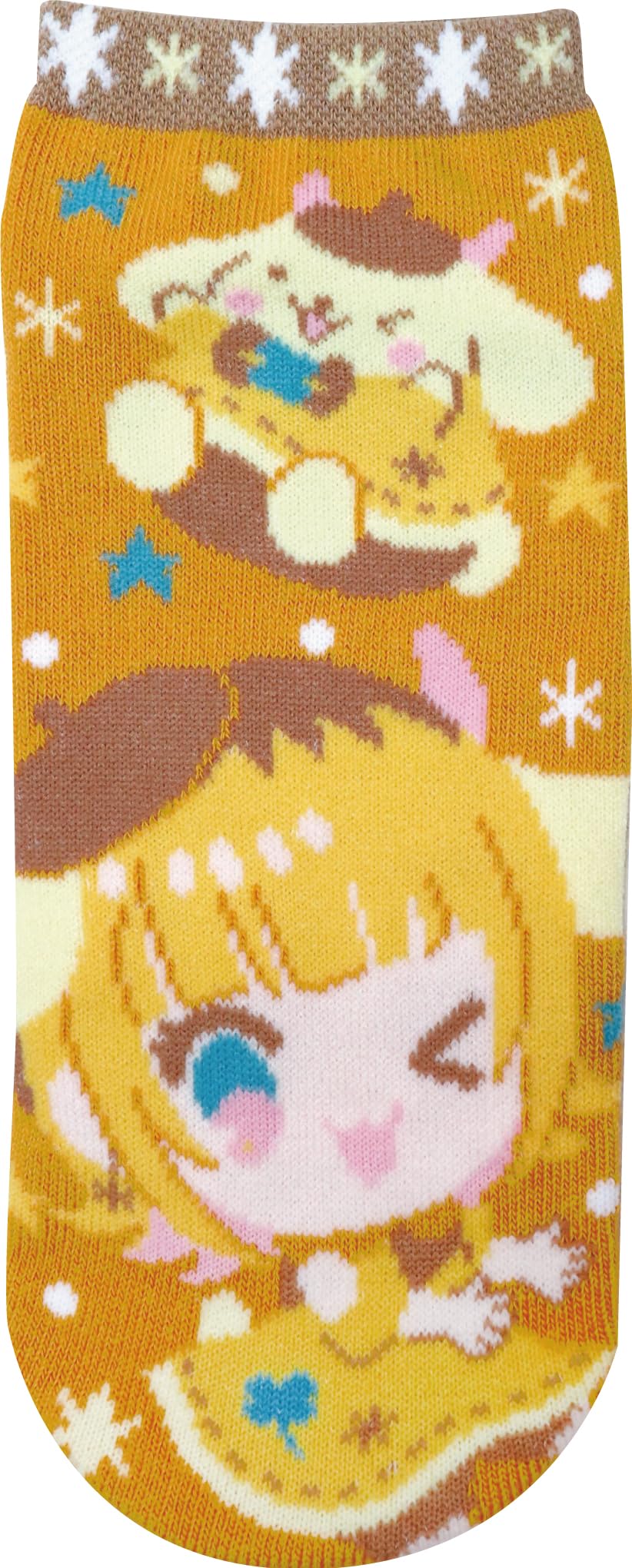 

Oshi no Ko x Sanrio Jacquard MEMcho x for Women JGS0803 J s Planning s Socks, Pompompurin, (Sizes 22-24cm)