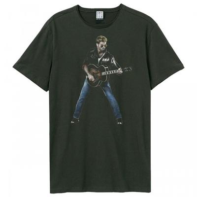 Amplified Unisex Tričko George Michael Pásikované