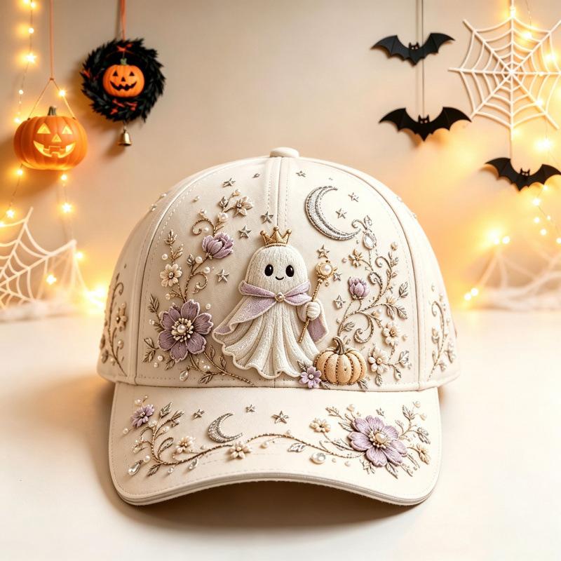 D print Halloween baseball cap women's spring and summer sunshade sun protection cap American style versatile fashion hat sun protection