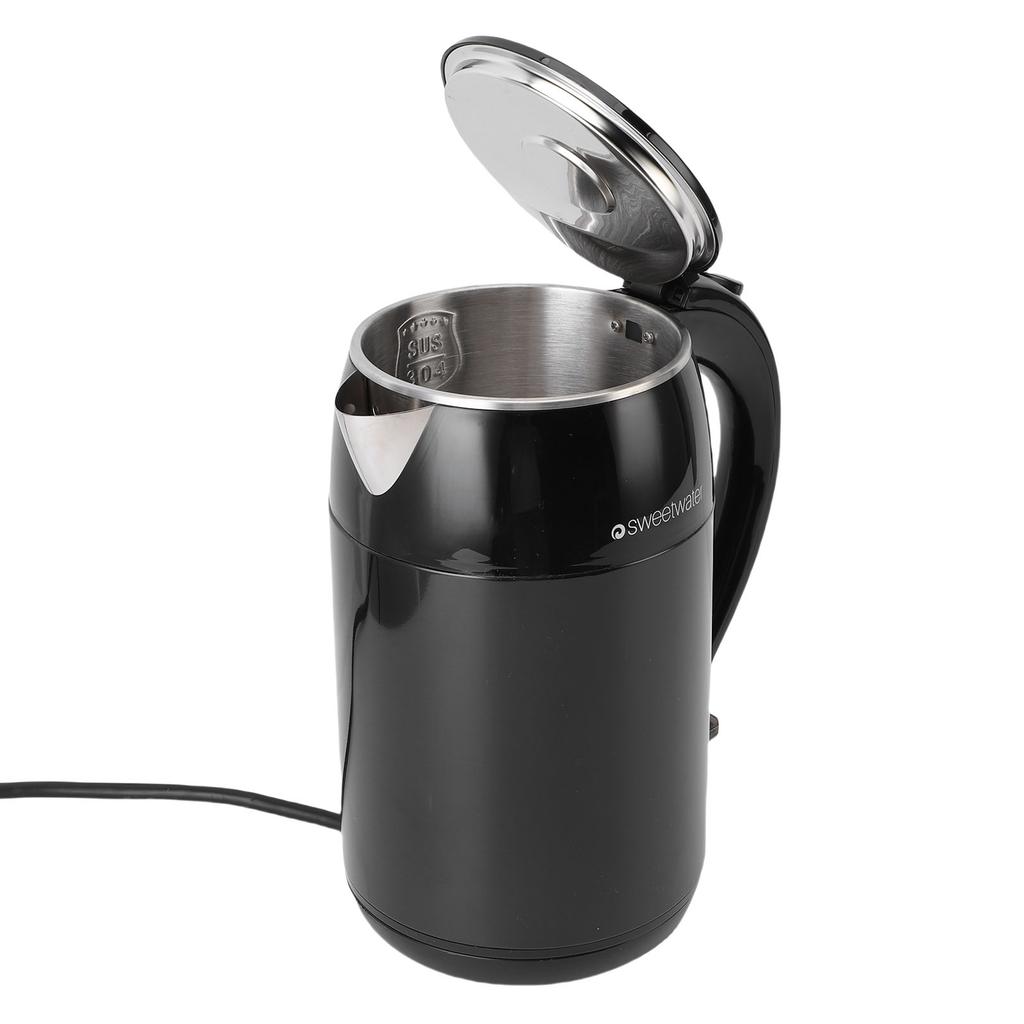 Electric Kettle 1.8L Capacity 1500W Stainless Steel Double Layer Anti Scald Automatic Power Off Hot Water Heater Boiler