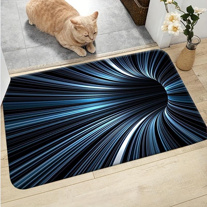 1 Stück Willkommen Muster Küchenteppiche Rutschfeste Fußmatten Pop-Art Design Wohnzimmerteppich Badematte Teppich für Zuhause Spüle Wäsche Dekor