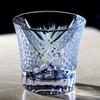 220 Ml Handmade Edo Kiriko Design Colored Glass Wine Tumbler for Home Bar Decor Birthday Gift