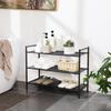 3-tier Shoe Rack, Collapsible Shoe Organizer