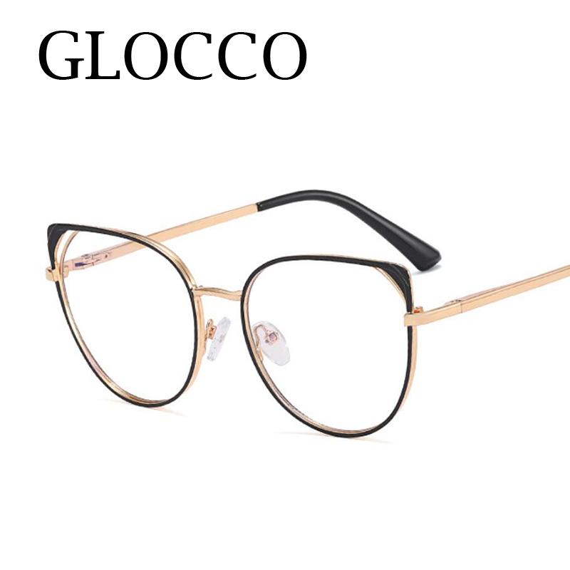 Stylish Blue Light Blocking Glasses Women Trendy Oval Metal Frame Computer Reading Eyewear +2 +3 Hyperopia