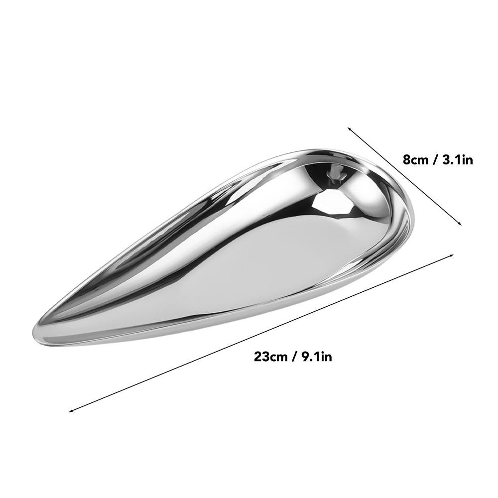 Irregular Serving Plate Rustless Steel Condiment Plate Practical Appetizer Dish Nut Storage