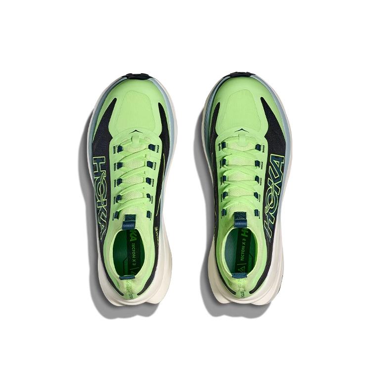 Hoka One One Tecton X 3 Comfortable Versatile Shock Absorbing Durable High-Top Trail Running Shoes Men sneaker Green 1155112-TTW