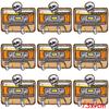 10Pcs/Lot Skull Punk Patches For Clothing Hip Hop Iron On Patches For Clothes Patch Thermoadhesive Embroidery Fusible Patch DIY