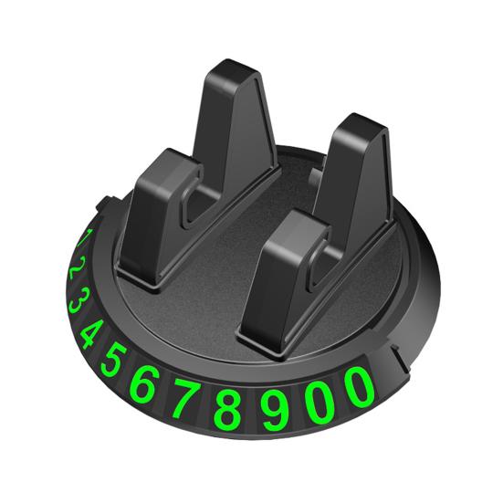 Car Phone Holder 360-Degree Universal Base Non-Slip Slot Soft Silicone Rotatable Safe Support Temporary Parking Card