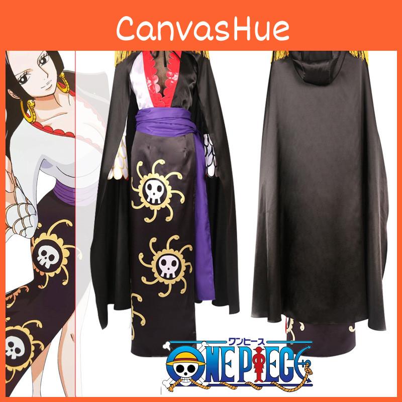 Fantasia Cosplay da Imperatriz das Cobras Hancock Para Fãs de One Piece
