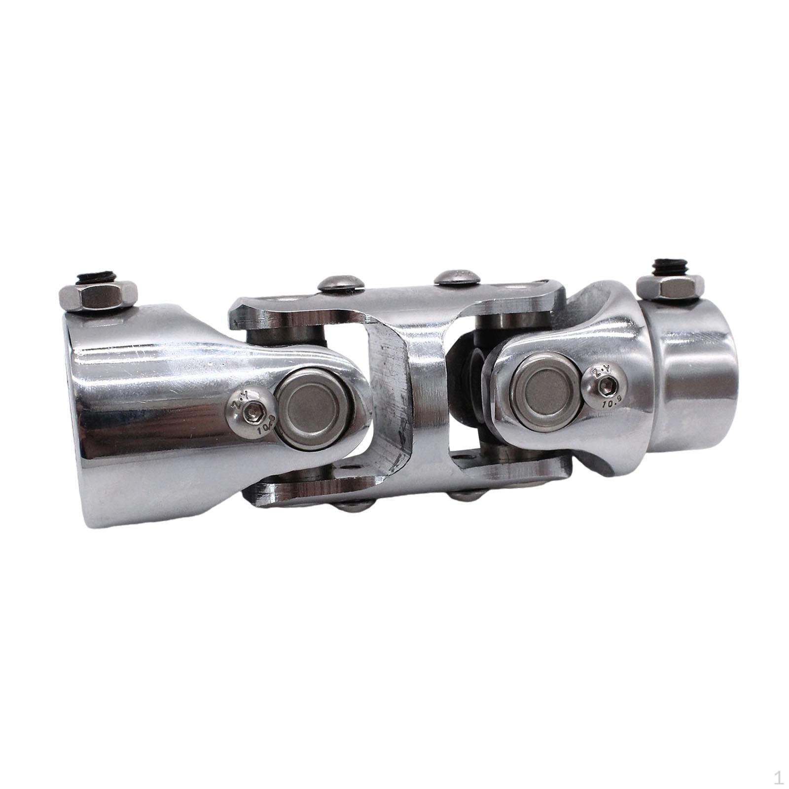 

1 DD x 3/4 Double Steering Shaft Coupler Replacement Repair Parts Universal Accessory Alloy