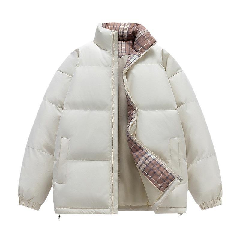 Cotton Clothing Men and Women Paragraph Winter Loose Stand-up Collar Cotton Jacket Warm Thickened Models Casual Cotton Jacket Couples Jacket Men