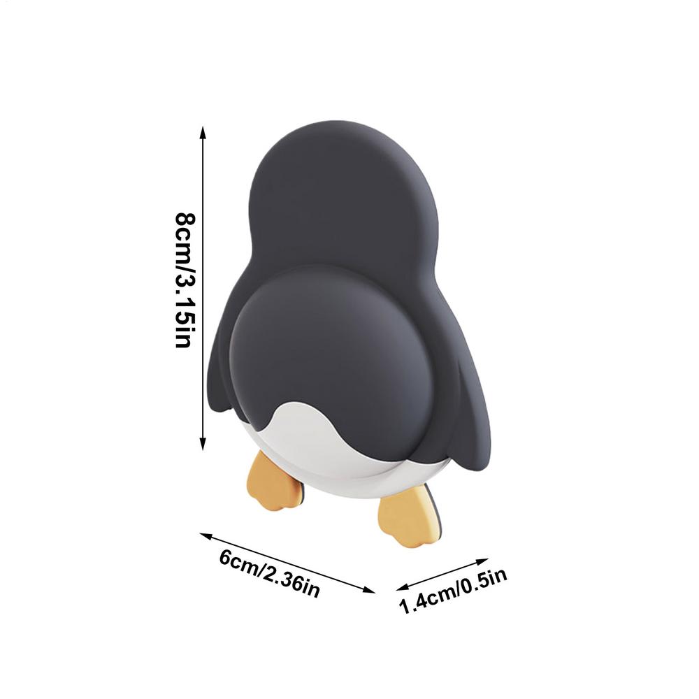 Self-Adhesive Door Handle Cushion Silent Rubber Door Knob Wall Shield Cushion Cartoon Animal Design Anti-Collision Pad For
