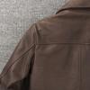 Flight Suit A2 Soft Genuine Cow Men Leather Jacket Brown Aviator Bomber Jackets Man Coat Spring Autumn